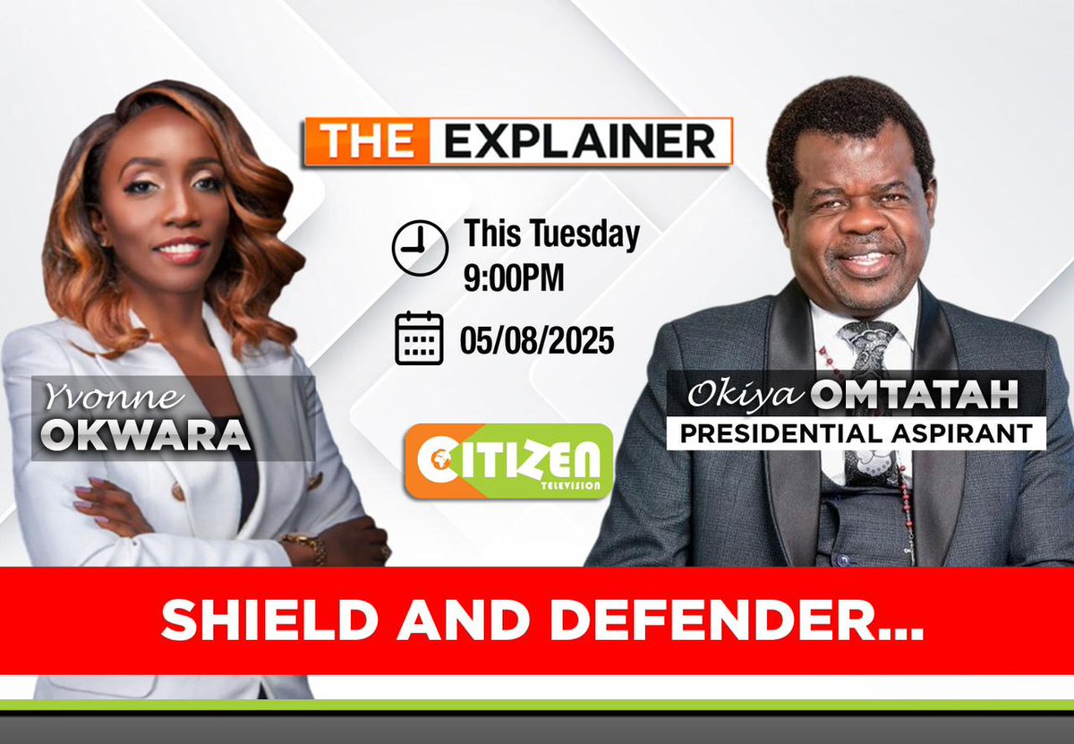 ID.entityetu (@identityetu) on Twitter photo Tonight, the voice of the voiceless ,the People’s Shield and Defender.... goes live on <a href="/citizentvkenya/">Citizen TV Kenya</a>.
Tune in as truth takes the mic!
<a href="/OkiyaOmtatah/">Okiya Omtatah Okoiti</a>
#REKE Tonight, the voice of the voiceless ,the People’s Shield and Defender.... goes live on <a href="/citizentvkenya/">Citizen TV Kenya</a>.
Tune in as truth takes the mic!
<a href="/OkiyaOmtatah/">Okiya Omtatah Okoiti</a>
#REKE