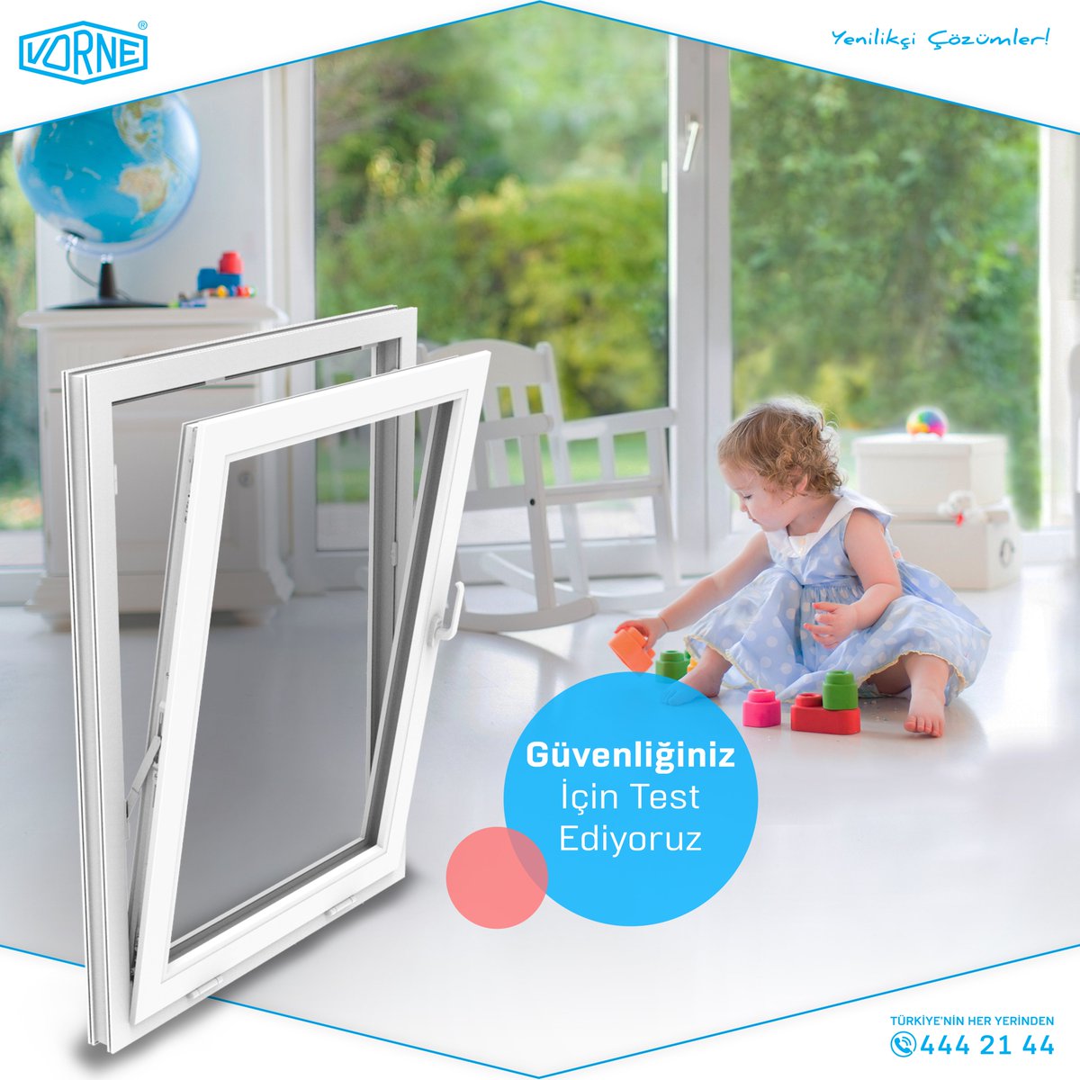 VORNE’de üretilen tüm ürünlerin VORNE'nin yüksek kalite standartlarına uyması esastır. Bu kalite standartlarını korumak için, hammaddelerin teslim alınmasından başlayarak üretimin her aşamasında sürekli testler gerçekleştiriyoruz. 

#vornesystems #kapı #pencere #window #door