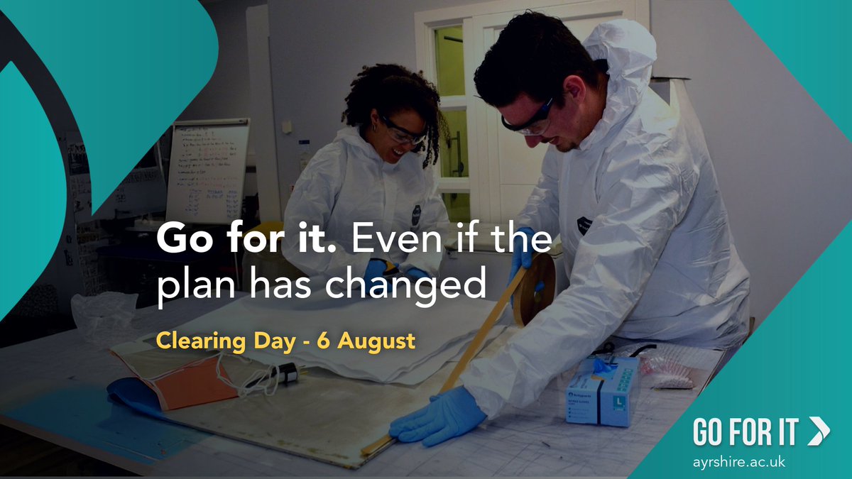 Results day doesn’t always go to plan...but your future still can.  

Come along to Clearing Day to explore your options, get advice, and take your next step. 
  
📅 Wednesday 6 August 
⌚ 2.00pm – 4.00pm 
📍 All campuses  

Last minute places available - bit.ly/3GVfbJm