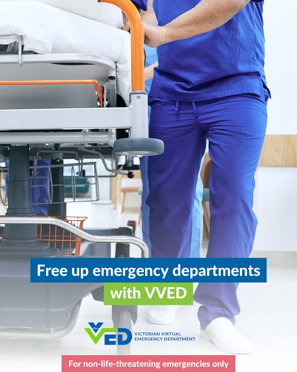 vved_au's tweet photo. 🏥💬 Not every emergency needs a trip to a hospital. By choosing VVED for non-life-threatening issues you help reduce overcrowding in emergency departments and support quicker care for those who truly need it most.
 
#VVED #VirtualED #VictoriaWideService #EDSupport https://t.co/wEuC9PqVCq