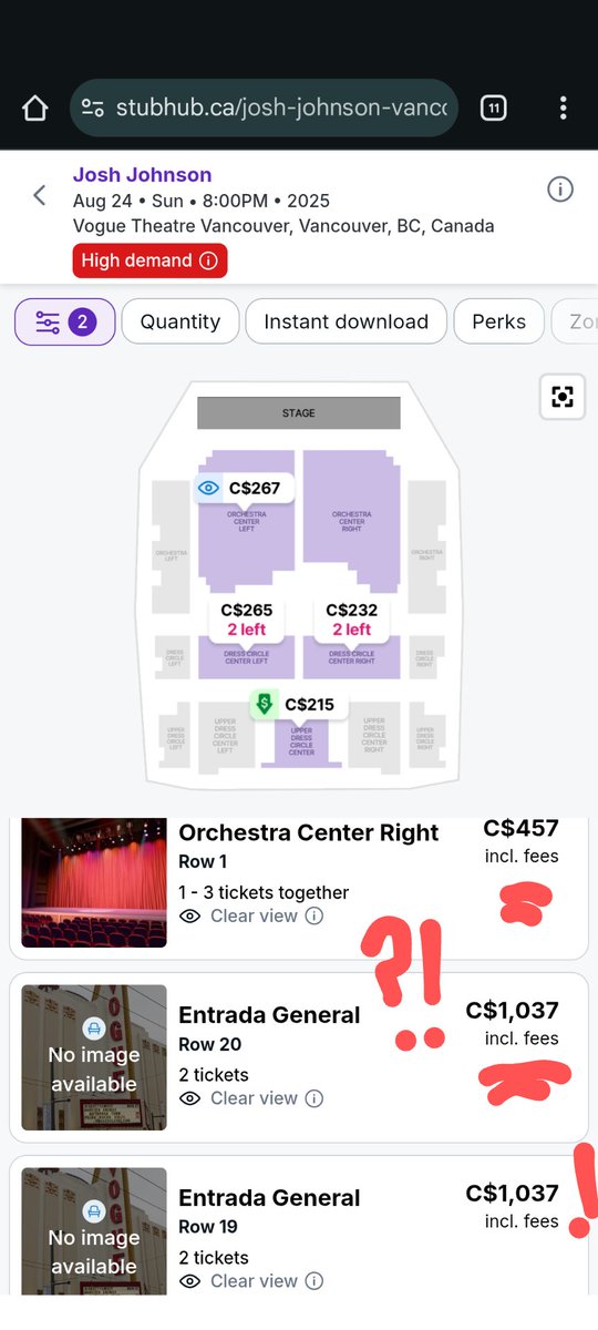AmySedgemore's tweet photo. @JoshJohnson Still aiming to see @JoshJohnson in Vancouver on the 24th, but not at that outrageous rate! Hopefully the Vogue #YVR will have some tickets left 🤞 https://t.co/XO834YCsZs