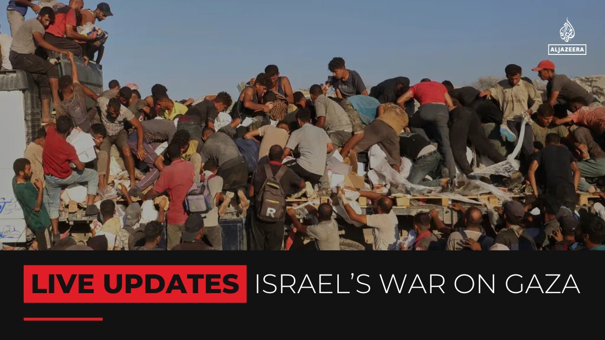 Israel's war on Gaza continues, with only 86 aid trucks allowed into the enclave each day, just 14% of the minimum 600 trucks needed daily to meet the population’s basic needs.

🔴 Follow our LIVE coverage: aje.io/f7tx3s