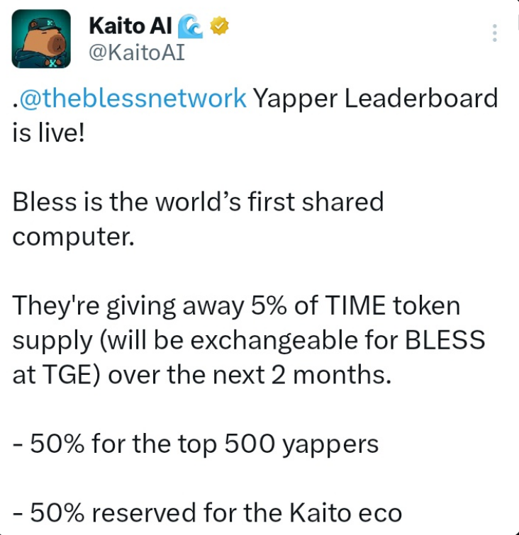 Ridawins11's tweet image. How many of you are waiting for this??
#BlessedNetwork #KaitoYapping #RunYourNode #EarnTIME #SharedCompute #Web3Infra #ZKFuture #NodeGrind #EarlyMover #BlessHeads #gBless #YapSmartEarnSmarter #KaitoVerified