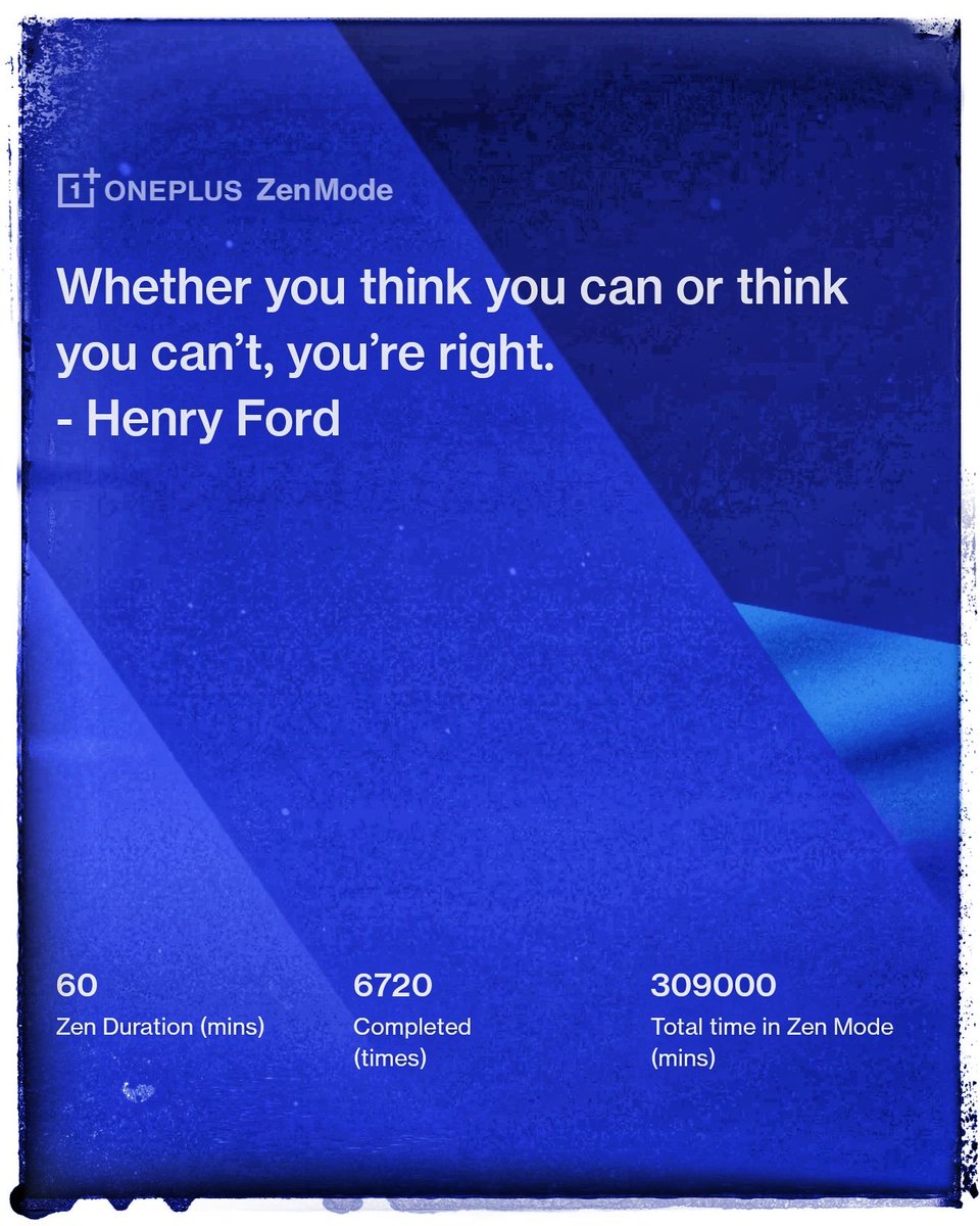 motum001's tweet image. #ZenMode 309,000 Mimutes 🔴✅#ONEPLUS7pro #OnePlus13 #OnePlus13s

~𝑊ℎ𝑒𝑡ℎ𝑒𝑟 𝑦𝑜𝑢 𝑡ℎ𝑖𝑛𝑘 𝑦𝑜𝑢 𝑐𝑎𝑛 𝑜𝑟 𝑡ℎ𝑖𝑛𝑘 𝑦𝑜𝑢 𝑐𝑎𝑛'𝑡, 𝑦𝑜𝑢'𝑟𝑒 𝑟𝑖𝑔ℎ𝑡.- 𝐻𝑒𝑛𝑟𝑦 𝐹𝑜𝑟𝑑