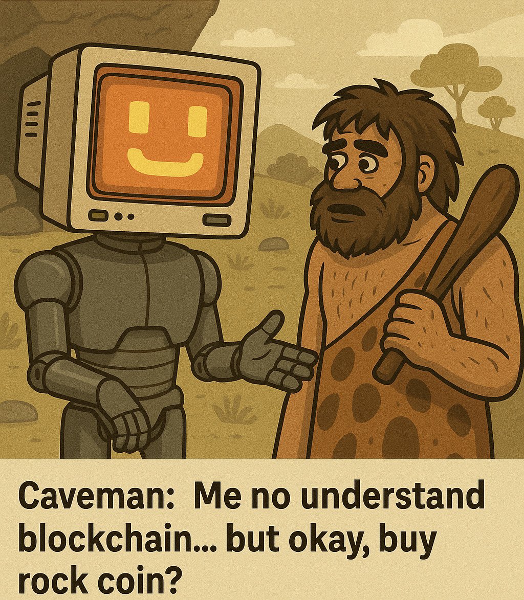 hello <a href="/bankrbot/">Bankr</a> explain blockchain to me as a caveman