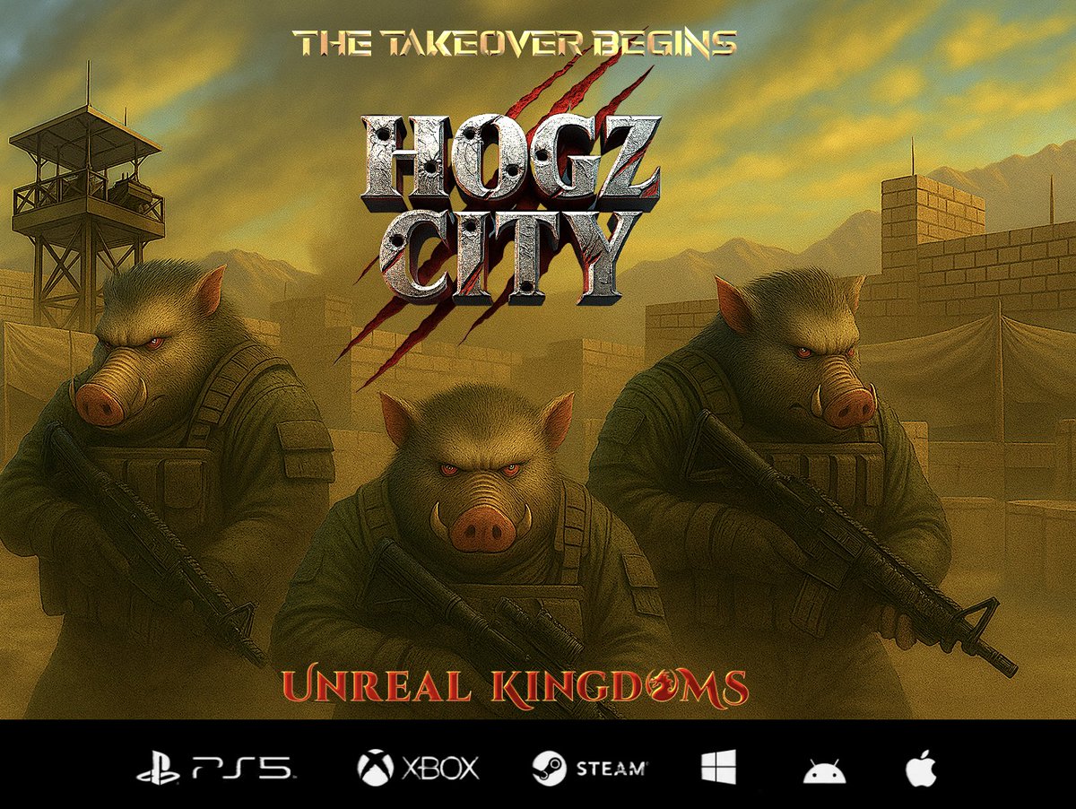 Don't get left behind. 

HOGZ City is coming to @UnrealKingdoms 

28% of Profits go to holders every month.

mint.hchogz.com 0.029ETH
🐗🐗🐗