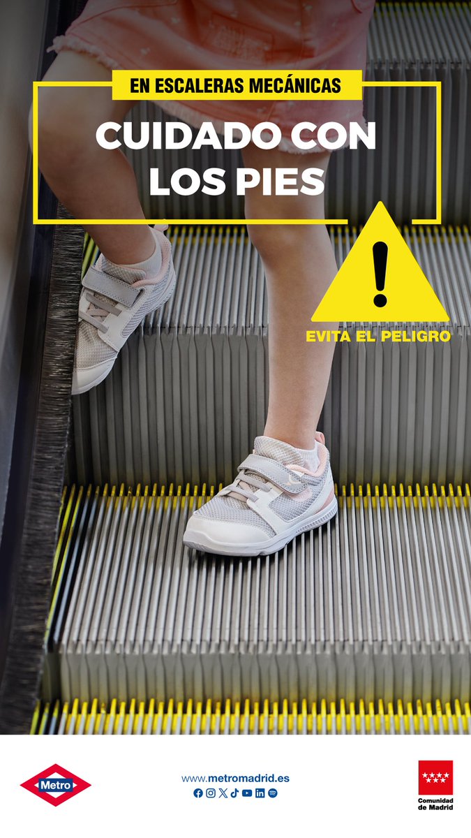 👀 ¡Atención!

🧐 Por su seguridad, vigila a los niños en las escaleras mecánicas.

#ElCepilloNoEsUnJuego #ViajaSeguro