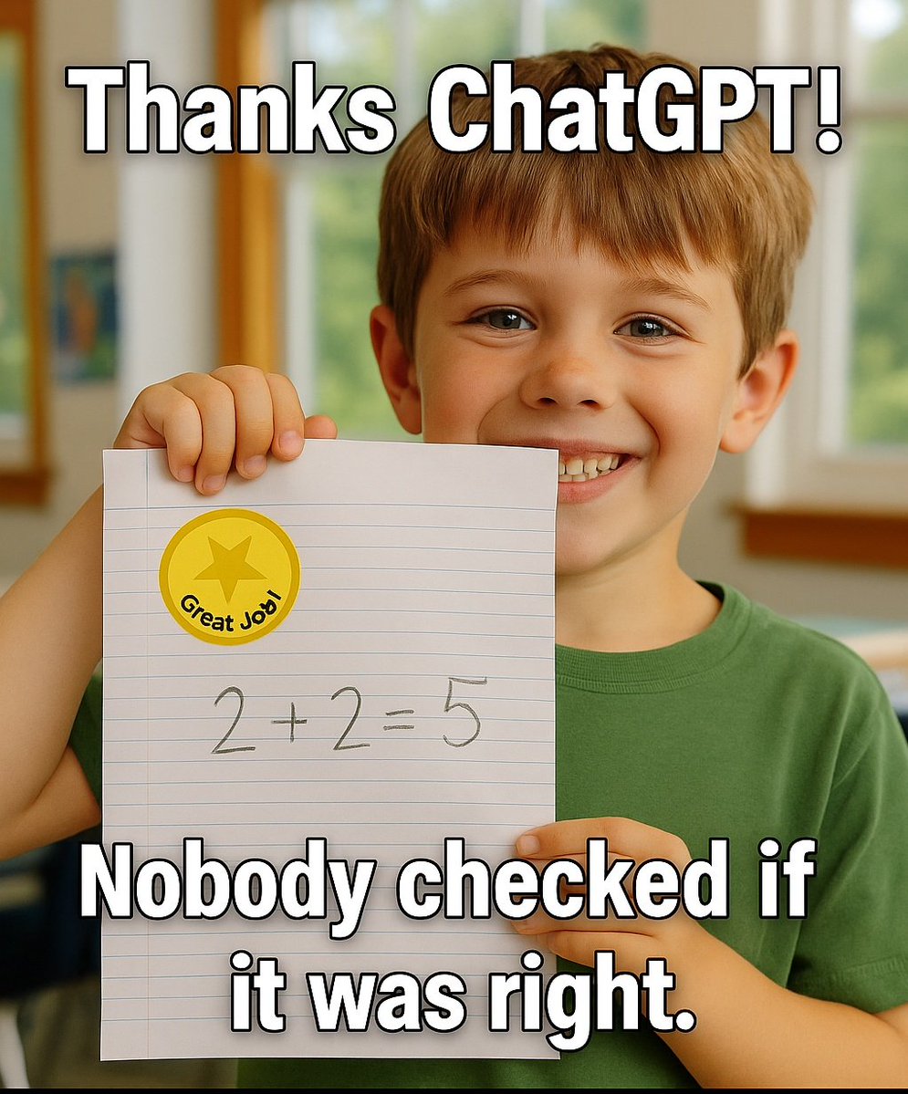 TheoneTheonly (Ø,G) (@goetheonly) on Twitter photo GM
You don’t need to know everything You just need to know what to trust.
Kids are using AI for homework
Parents are using AI to help raise them
But who’s checking if the AI is even right?
<a href="/Mira_Network/">Mira (3/3)</a> makes sure it is
gMira GM
You don’t need to know everything You just need to know what to trust.
Kids are using AI for homework
Parents are using AI to help raise them
But who’s checking if the AI is even right?
<a href="/Mira_Network/">Mira (3/3)</a> makes sure it is
gMira