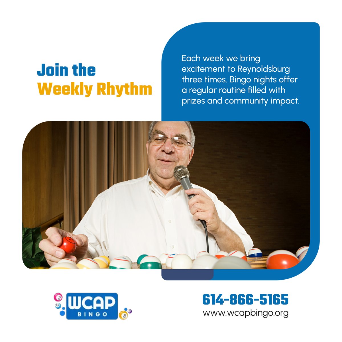 WCAPBingo's tweet image. 📅 Bingo is a rhythm in Reynoldsburg—three nights a week of excitement and purpose.

📞: 614-866-5165
📧: wcapcounseling@whitehallcapinc.com
🌐: wcapbingo.org

#ReynoldsburgOH #CharitableBingo #WeeklyRhythm #GameNightRoutine #CommunityEvents
