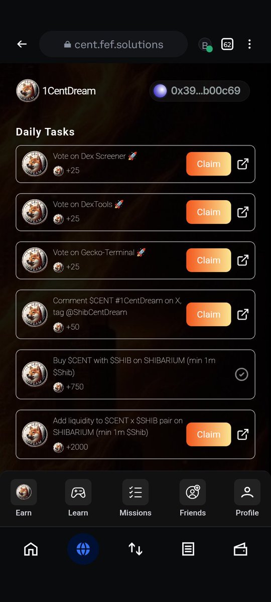 1 CENT DREAM $CENT (@shibcentdream) on Twitter photo <a href="/johndoeshib/">johndoeshib</a> Hey fren we are here
Our #1CentDream dApp for #Shibarium is finished and you can certainly check it out at cent.fef.solutions :) <a href="/johndoeshib/">johndoeshib</a> Hey fren we are here
Our #1CentDream dApp for #Shibarium is finished and you can certainly check it out at cent.fef.solutions :)