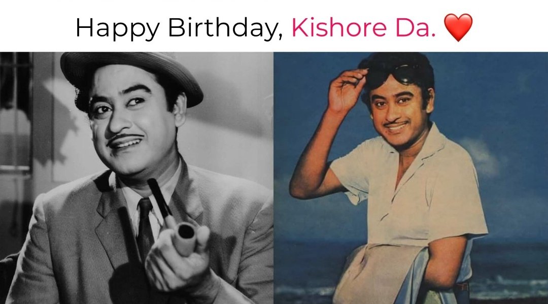 Not just a singer, not just an actor — he was an era. Remembering the immortal #KishoreKumar on his birth anniversary!

#kishorekumarbirthday