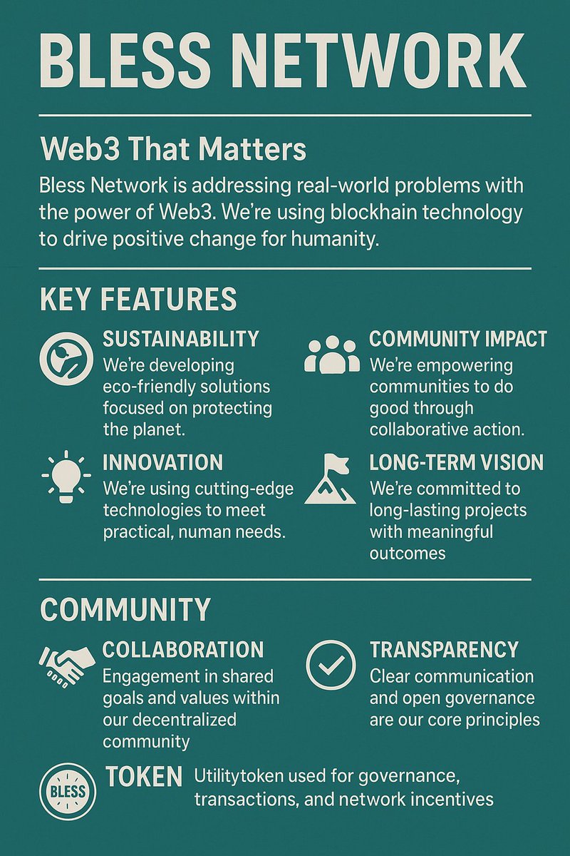 As someone building in Web3, I pay attention to who’s actually shipping.
<a href="/theblessnetwork/">Bless</a>  isn’t loud, but the work speaks — solid infra, real use cases, and a community that’s active without being culty.
That’s rare.
#BlessNetwork #Web3Builder #CryptoDoneRight