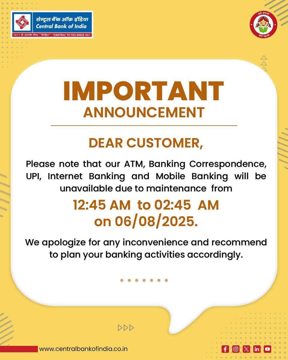 Central Bank of India tweet media