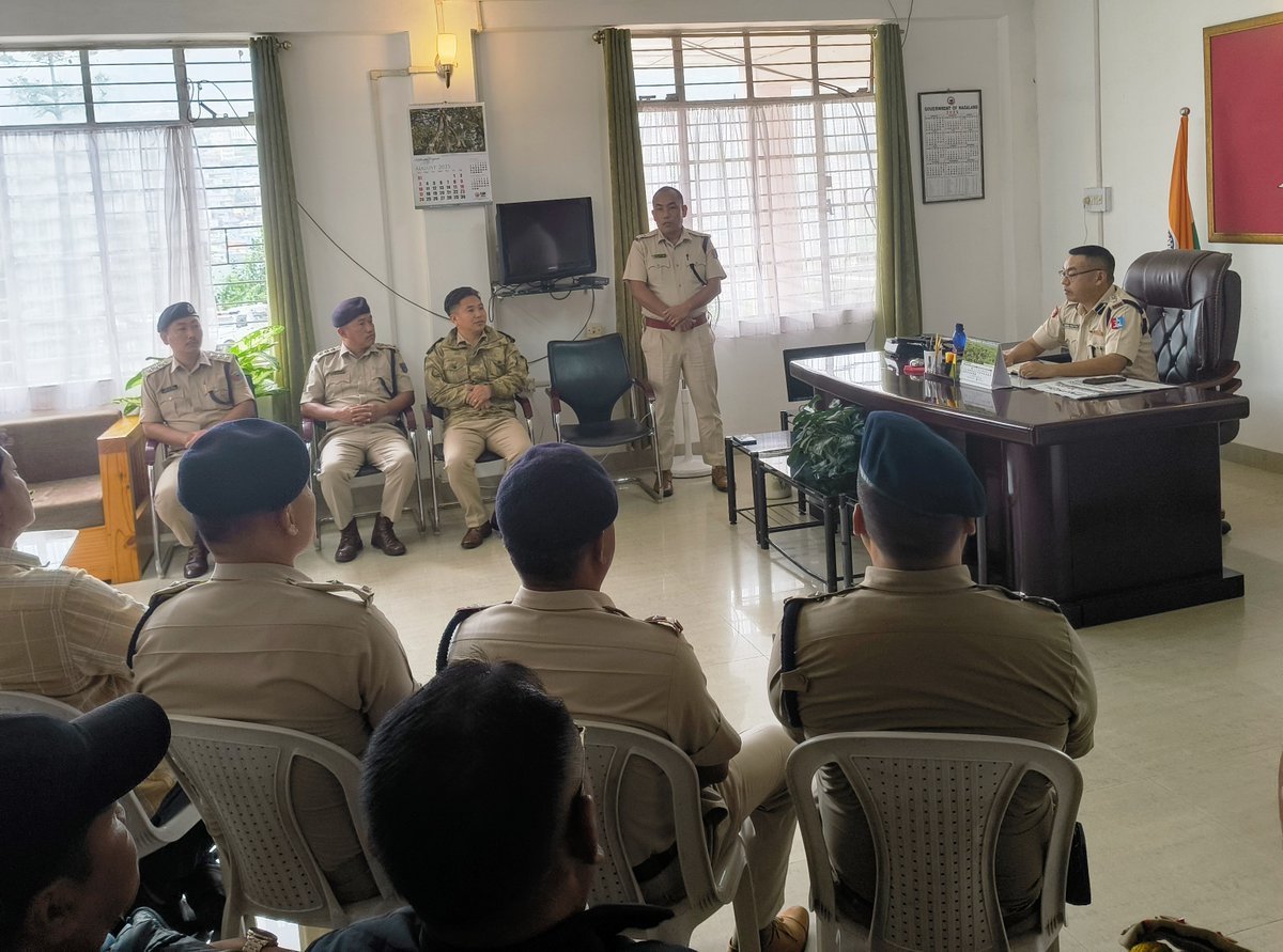 NEW SP KOHIMA!
Shri Krodi Rhetso NPS assumed charge as Superintendent of Police, Kohima, today (05/08/2025).
Began tenure with an interactive session with Unit Officers, focusing on safety &amp; policing priorities.