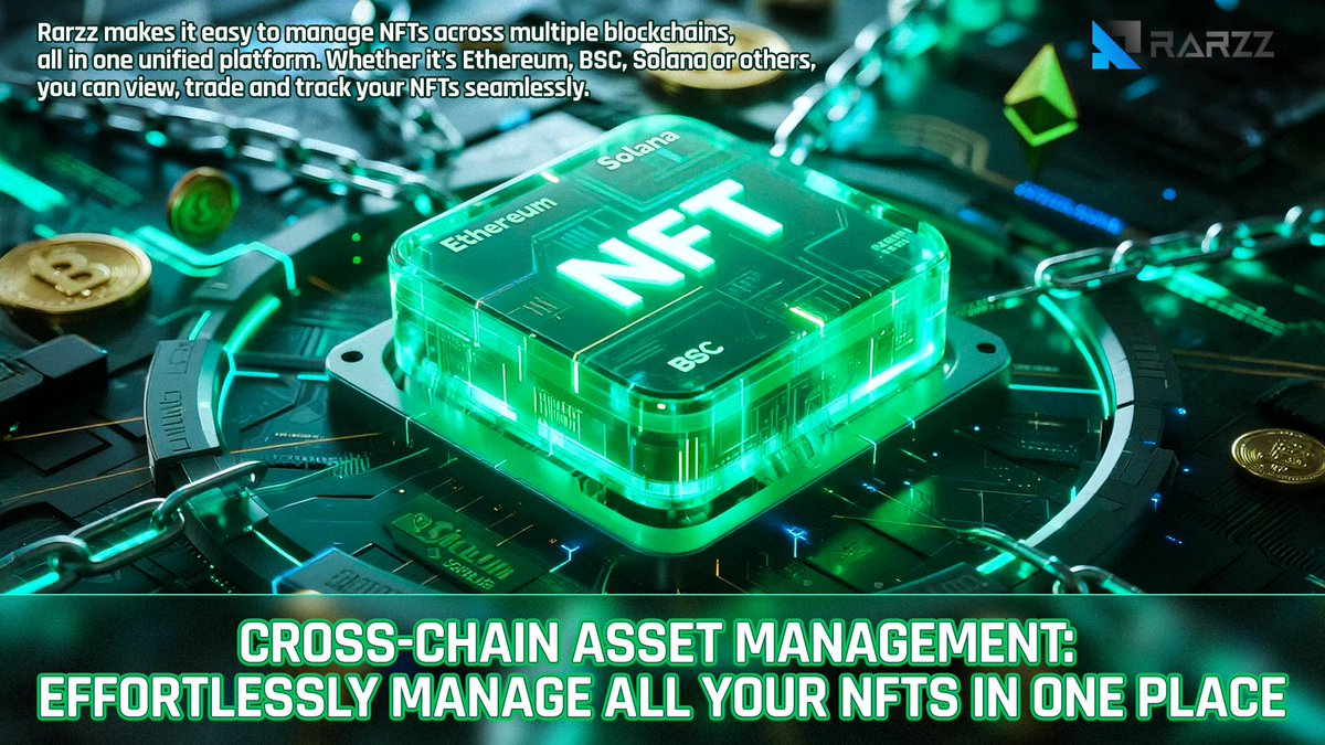 rarzz_1's tweet photo. 🖼💱 NFTs are evolving fast and cross-chain is the future.
🌐 With Rarzz, manage, trade &amp; track NFTs across Ethereum, Solana, BSC &amp; more, all in one place.
🔗 No more switching wallets.
🚀 Just seamless, efficient control from one dashboard.

#CrossChainNFT #NFTManagement #Rarzz https://t.co/dTvHISiQ0X