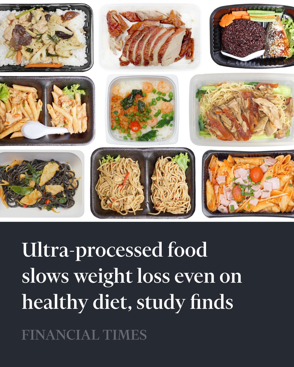 Contrary to industry claims, the clinical trial shows participants slimmed twice as fast when eating minimally processed meals on.ft.com/451SSeh