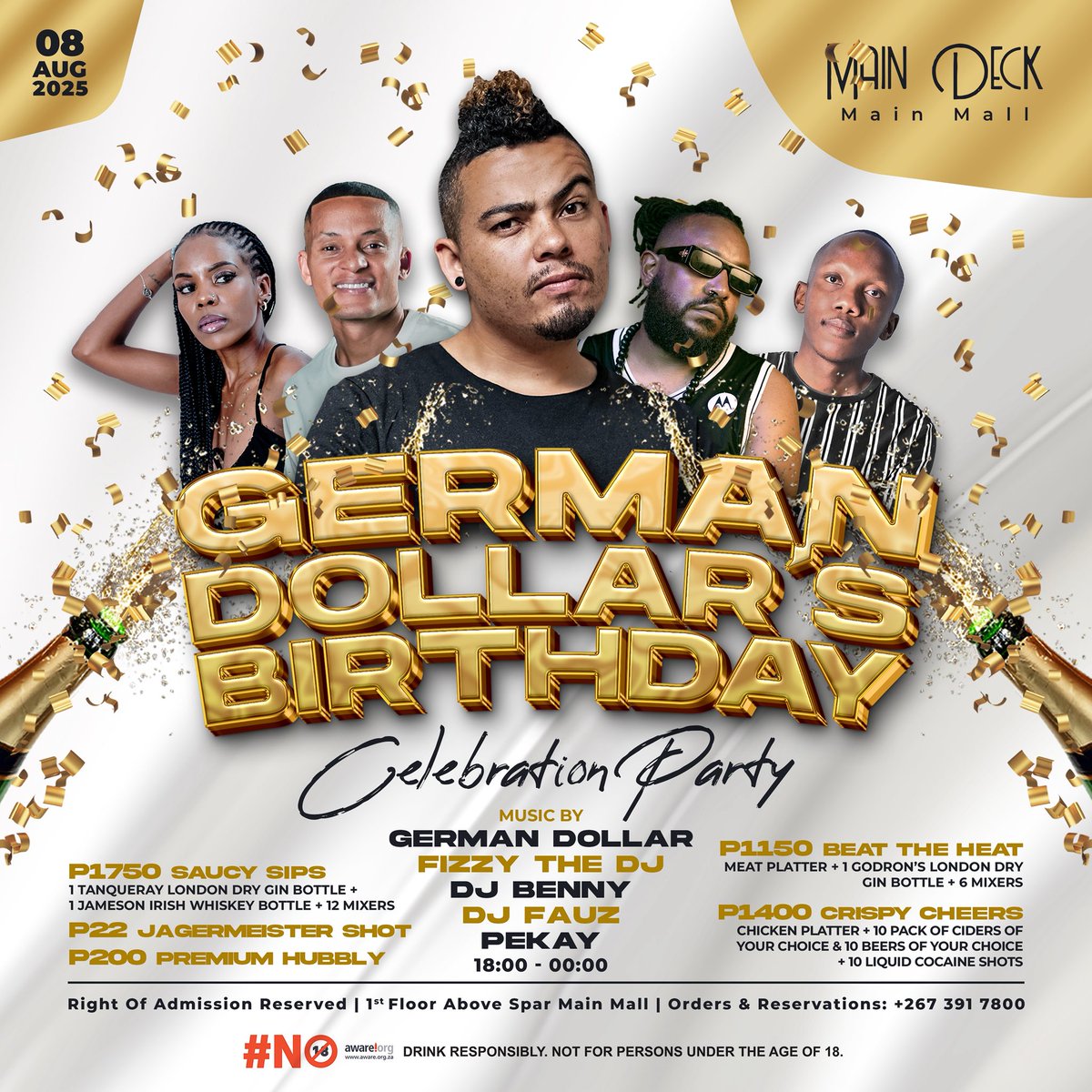 Let’s Celebrate &amp; Rock this Friday at Main Deck Main Mall! 🎂 🎉 

#birthdayweekend #maindeckbotswana
