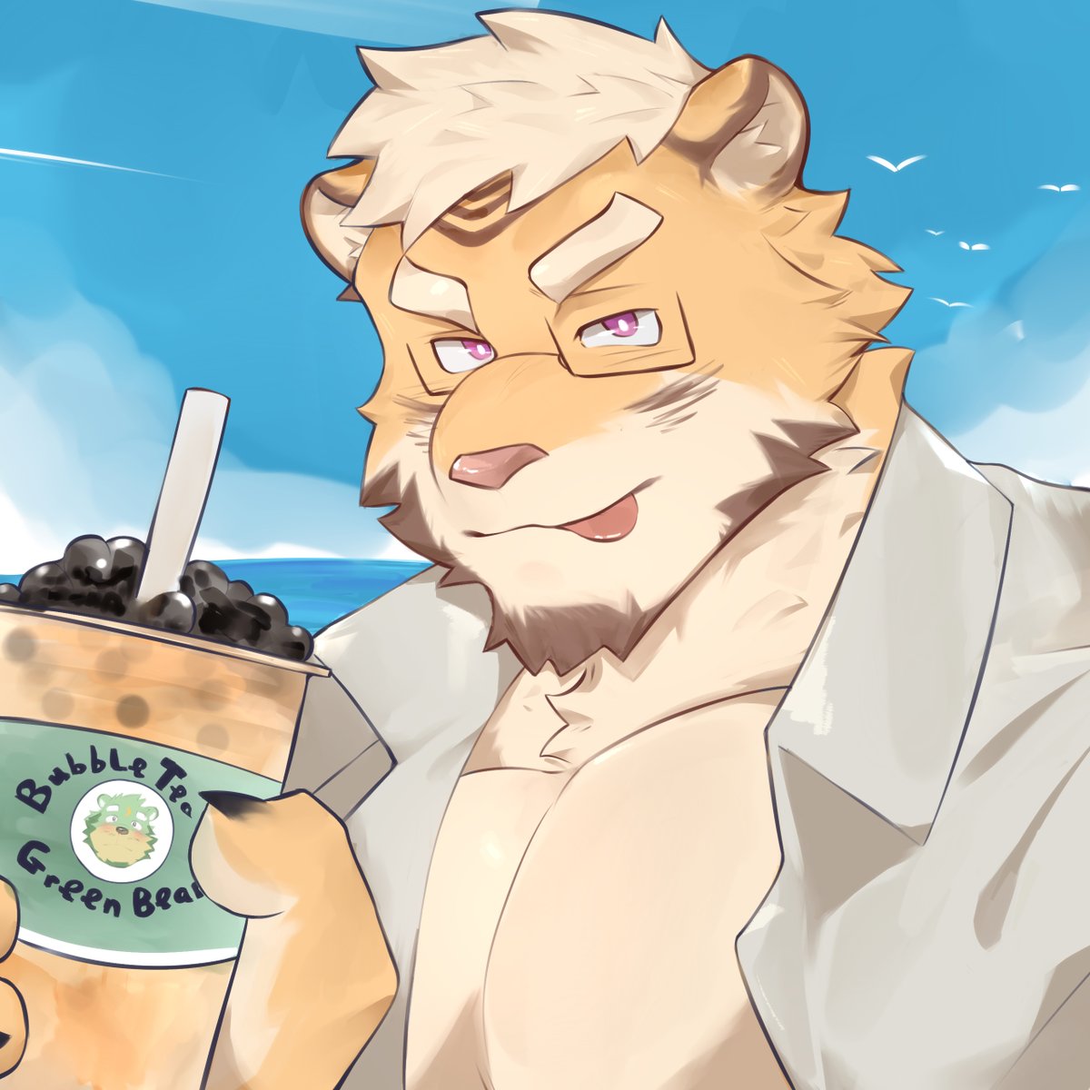 Milk tea is made from "milk" 💦💦💦
Art by <a href="/IniaowXiz/">子爱YCE</a>