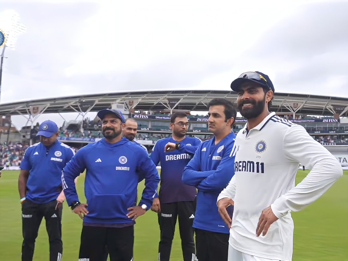 offpacedelivery's tweet image. When Gautam Gambhir became head coach of India , I didn’t think there would be such a good bond between Gambhir and Ravindra Jadeja. ❤️
#ENGvIND
#ENGvINDTest