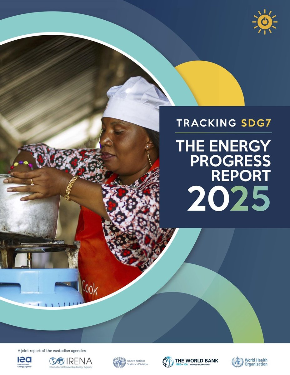 📌The 2025 Tracking SDG: Energy Progress Report is out! Developed by the <a href="/WorldBank/">World Bank</a> and its partners, the report provides a global reference for progress towards the achievement of #SDG 7. To read more, please visit trackingsdg7.esmap.org/downloads. 
#SDG7 #EnergyAccess <a href="/UNStats/">UNStats</a>