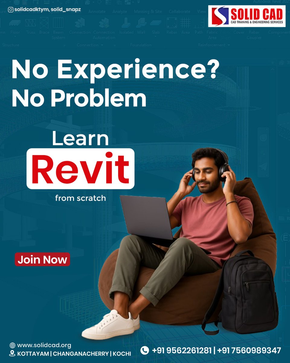 cad_solid's tweet image. No Experience? No Problem.
Learn Revit and Start Designing with Confidence.

⏩️ ENROLL NOW

For Details:
🌐 solidcad.org
📌 Kottayam, Changanacherry, Kochi
☎ +91 7560989347, +91 9562261281

#SOLIDCAD #RevitCourse #ArchitectureTraining #EngineeringSkills #LearnRevit