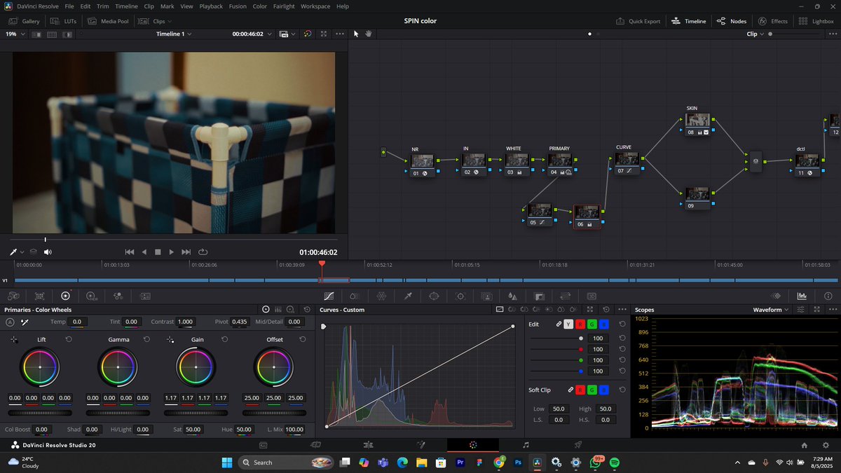 EUJdesigns's tweet image. FInally done with Color grading the clips for &quot;SPIN&quot; now on to the next stage of Motion designing and VFX. 

#buildinpublic #shortfilm #Spin