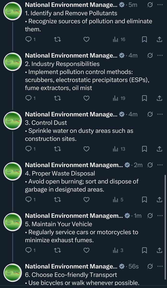 This advice from <a href="/nemaug/">National Environment Management Authority (NEMA)</a> is very useful in helping improve #AirQuality. 

Thank you 🙏🏾 

#KampalaBreathes