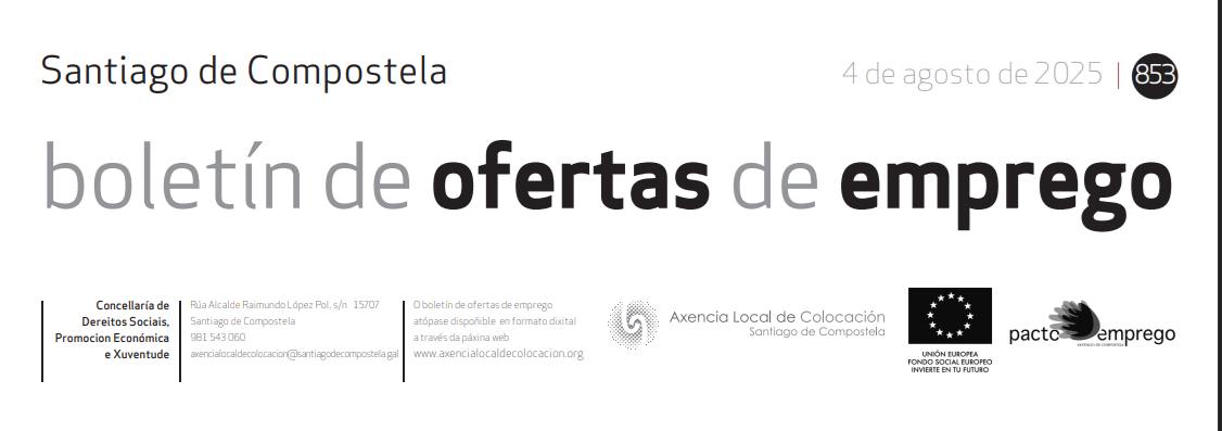 Xa está na web o Boletín de Ofertas de Emprego: 👉 tinyurl.com/mzasu8ca