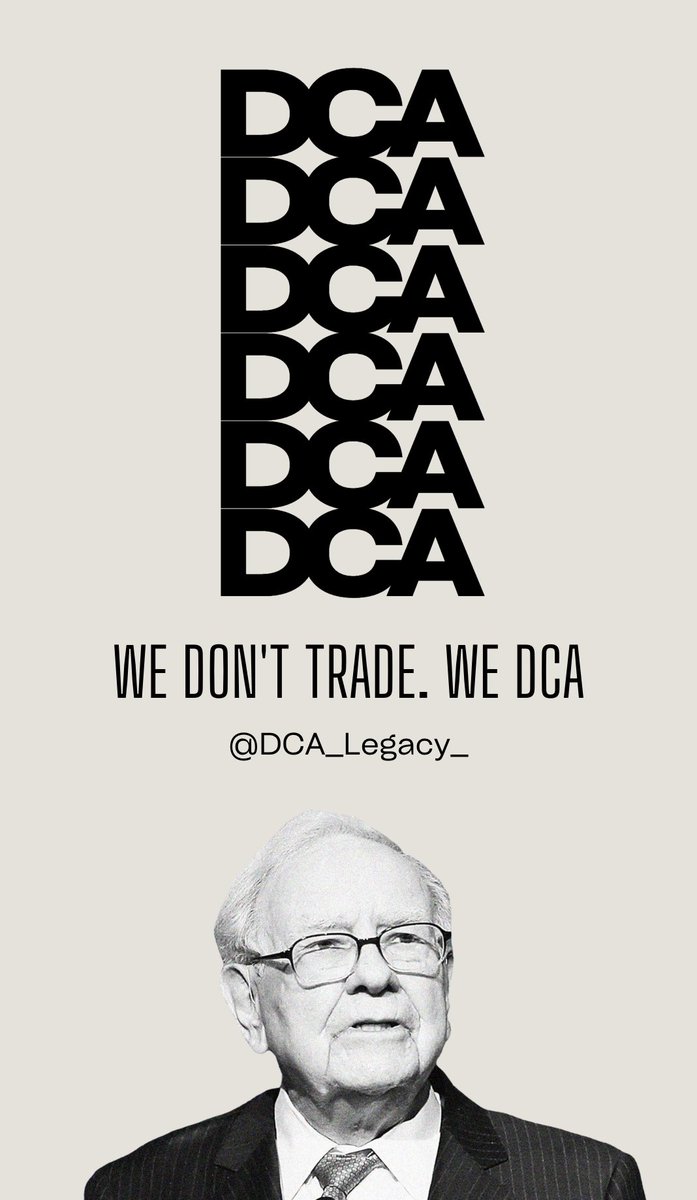 We don't trade.
We DCA. 
👓