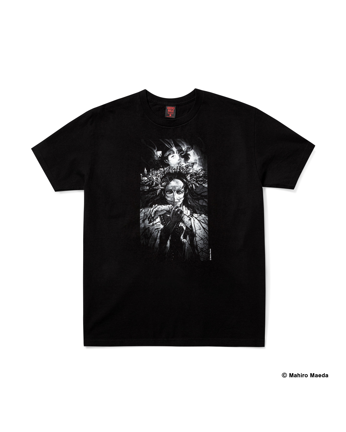 MAEDA MAHIRO GEEKS RULE SILKSCREEN Tシャツ GEEKS RULEコラボ商品「MAEDA MAHIRO X GEEKS RULE SILKSCREEN