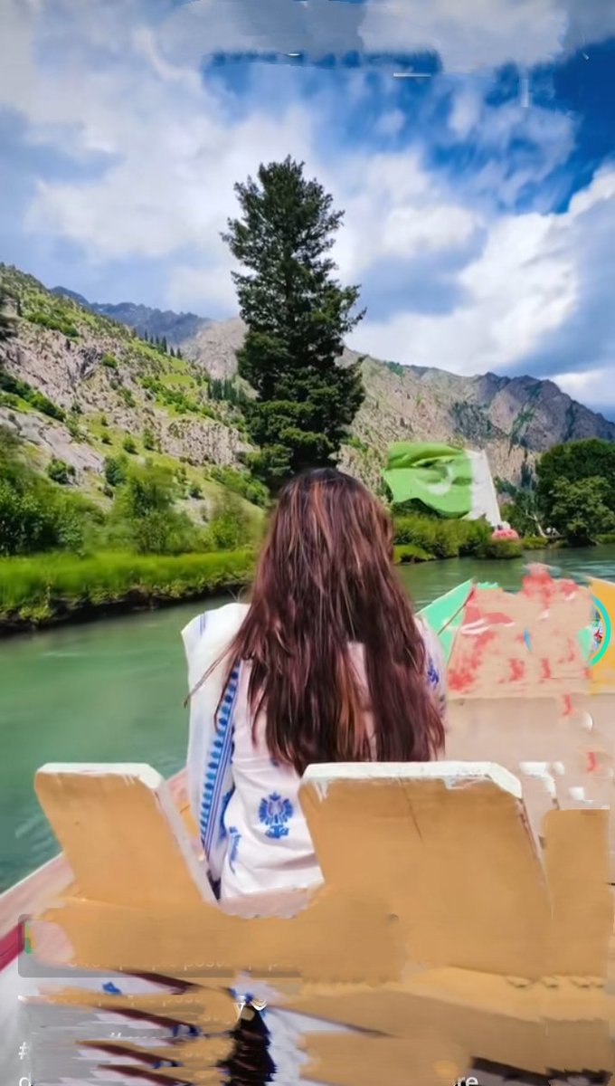 Village Girl Enjoying 
Boat ⛵ Riding