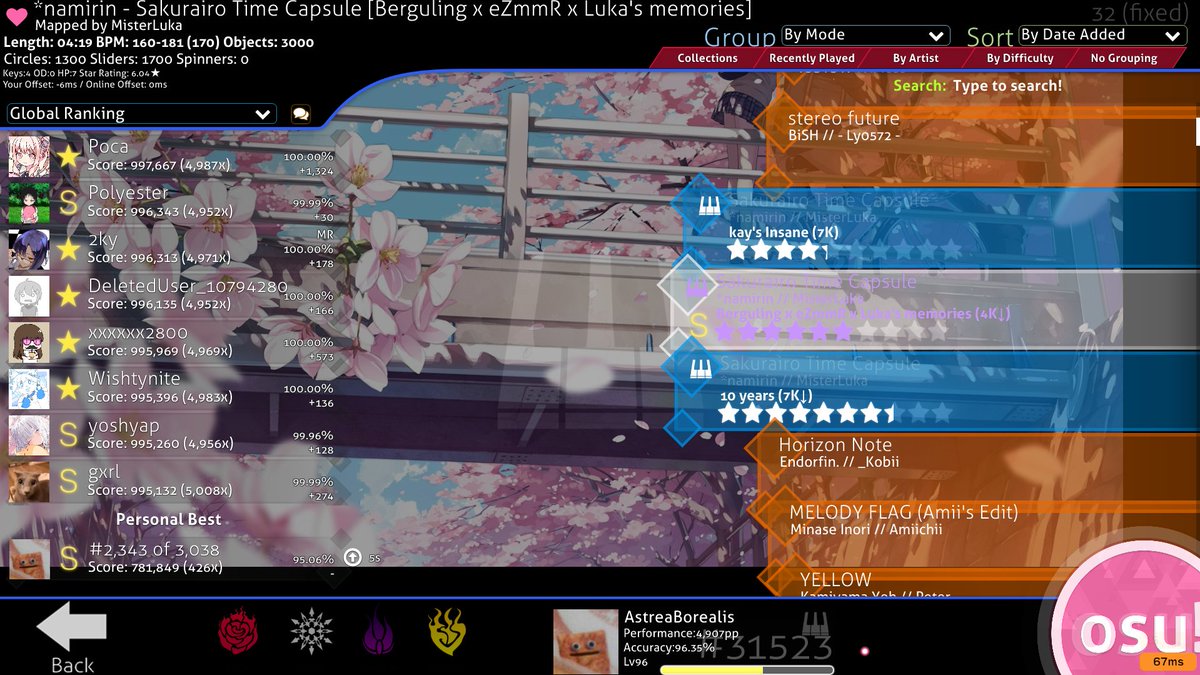 krazy, S ranked a 6*