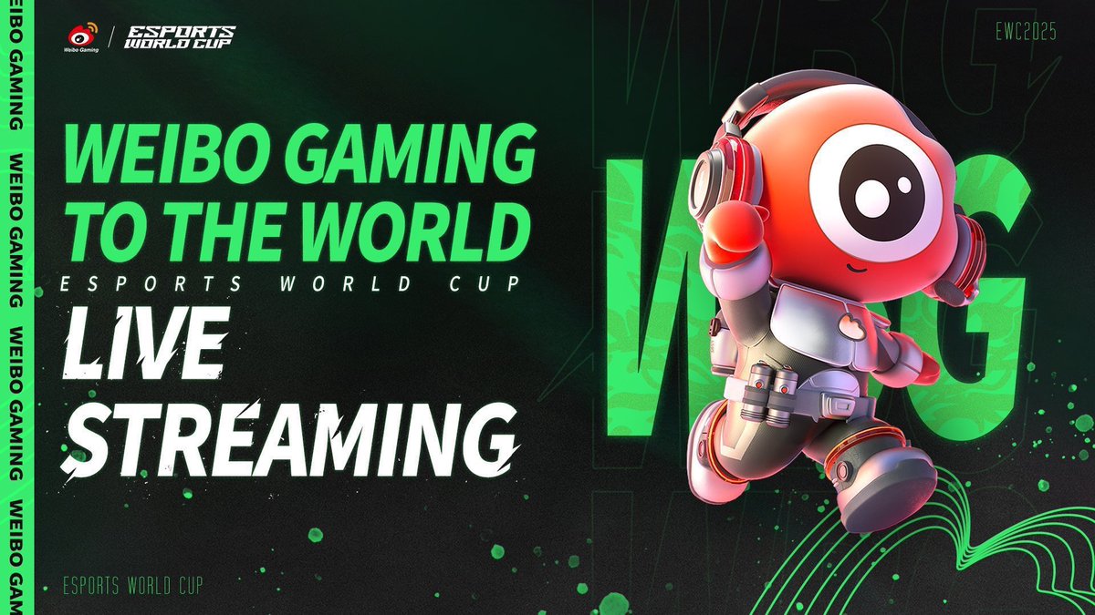 2025 Esports World Cup 

Livestream Announcement 

RAINBOW SIX
Group Stage Day1

August 5th 18:00CST

Link：t.cn/RMDQRRw

#weibogamingtotheworld #esportsworldcup #EWC2025