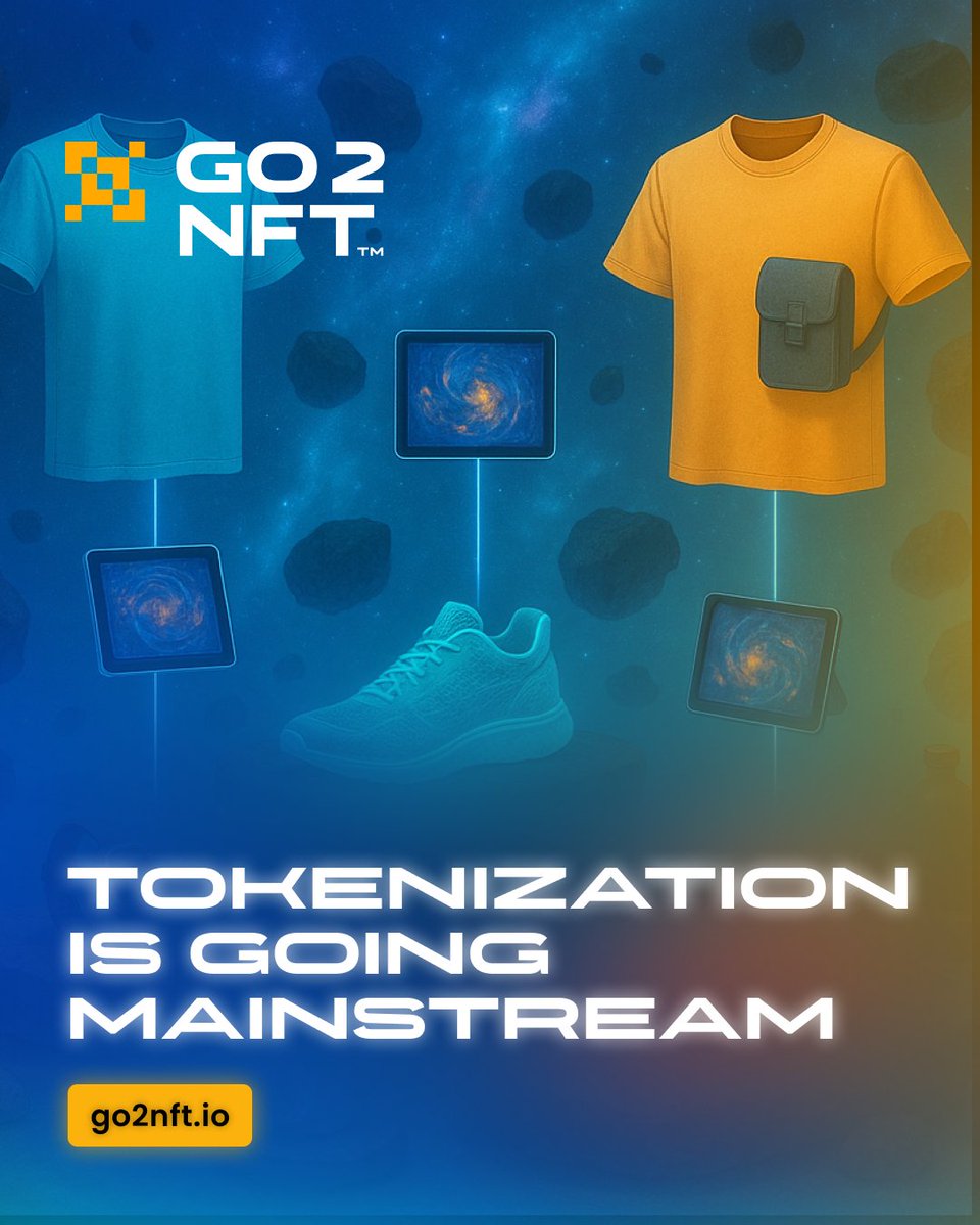 go2nft_official's tweet image. Tokenization is going mainstream. Real utility is the reason!

We believe blockchain and NFTs should unlock real value in everyday life. 

Not just power hype cycles.

That’s why Go2NFT focuses on something bigger ⤵️

💥 Real World Products Tokenization!💥 

RWP means bringing…