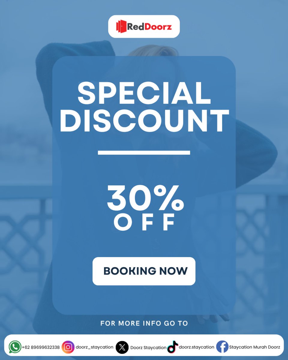 diazlara641's tweet image. Jangan cuma kerja, healing juga perlu! ✨
Manfaatin promo 3% dari RedDoorz &amp;amp; Sans Hotel
📲 Gunakan kode RDAFFSTAYCATIONDOORZ pas booking
Segera Hubungi 
📞 +62 896-9963-2338
#StaycationTips #DiskonHotel