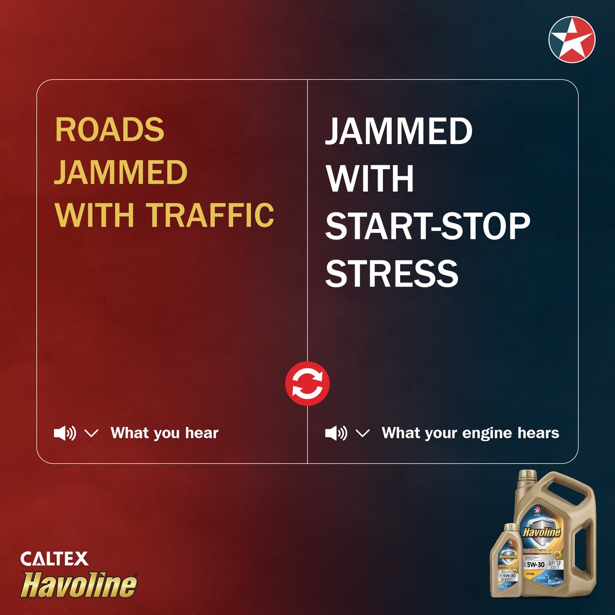 CaltexIndia's tweet image. POV: Your car's engine has a verydifferent monsoon than you. ​
Know it well. ​

​#Caltex #CaltexIndia #CaltexLubricants #CaltexHavoline #CaltexYaaniCommitment