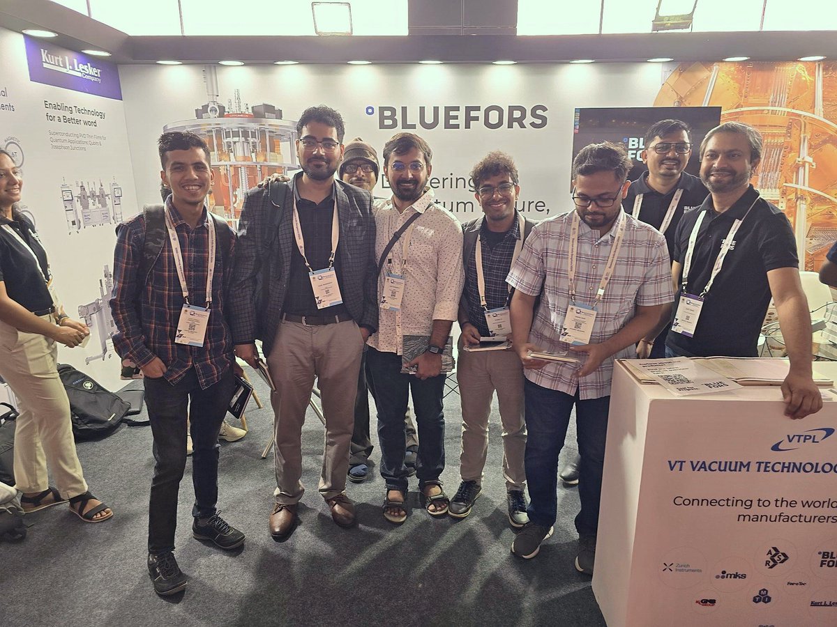 Bluefors (@bluefors_ltd) on Twitter photo Last week, the #quantum community came together in Bengaluru for an inspiring two days of innovation and collaboration at <a href="/QIB_Summit/">Quantum India Bengaluru Summit</a>.
We were thrilled to be part of this vibrant gathering, alongside our partners at VT Vacuum. Thank you for a great conference!
#CoolForProgress Last week, the #quantum community came together in Bengaluru for an inspiring two days of innovation and collaboration at <a href="/QIB_Summit/">Quantum India Bengaluru Summit</a>.
We were thrilled to be part of this vibrant gathering, alongside our partners at VT Vacuum. Thank you for a great conference!
#CoolForProgress