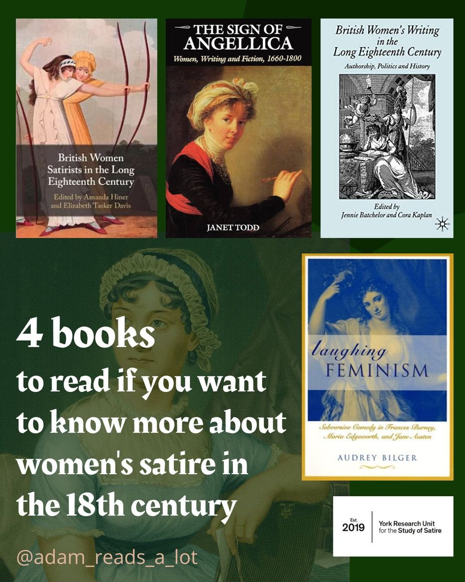 If you'd like to know more about women's satire in the 18th century...