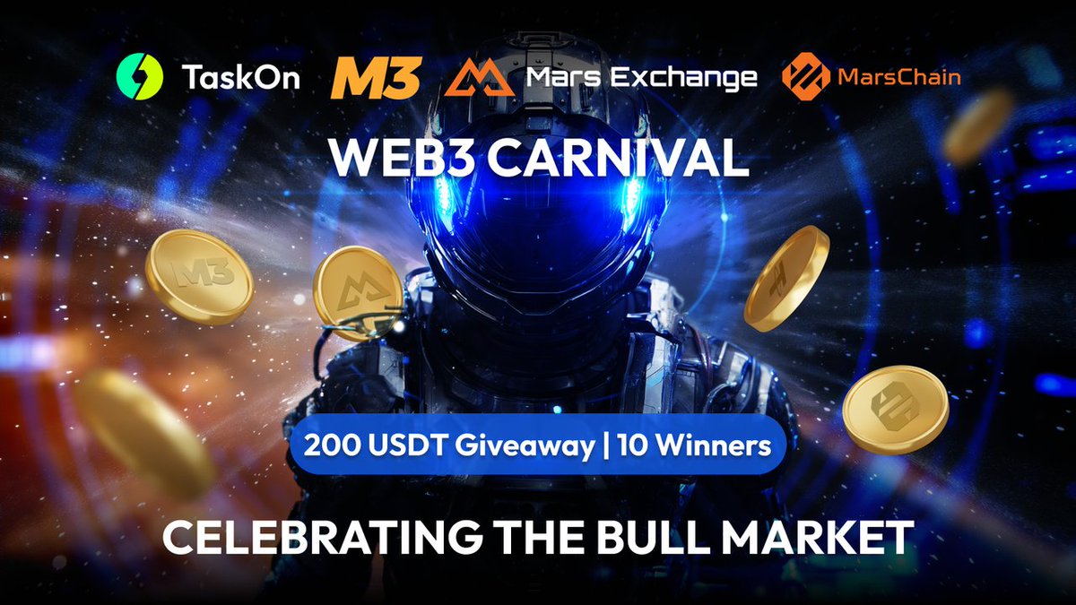 🏆 The Bull Market Is ON — and So Is the Web3 Carnival!

As BTC and ETH soar to new heights, the energy is undeniable: Web3 is back in full force.

To celebrate this momentum, M3 DAO is teaming up with <a href="/MEX_Exchange/">MEX</a> , <a href="/MarsChainLayer2/">MarsChain</a> , and Galactic Travel to bring you a