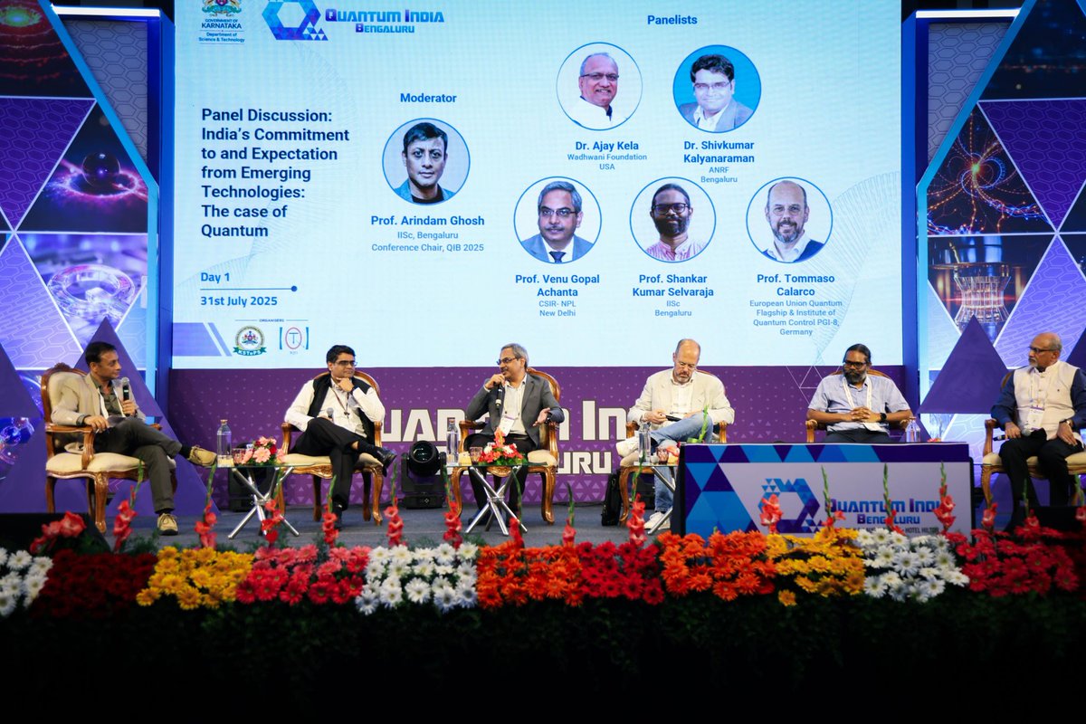 IIScQuanTech's tweet image. The inaugural edition of @QIB_Summit  was successfully held on July 31 – August 1, 2025, at Hilton Bengaluru.

Thank you, @QuantumYear2025 and Technology for making @QIB_Summit a truly global event!