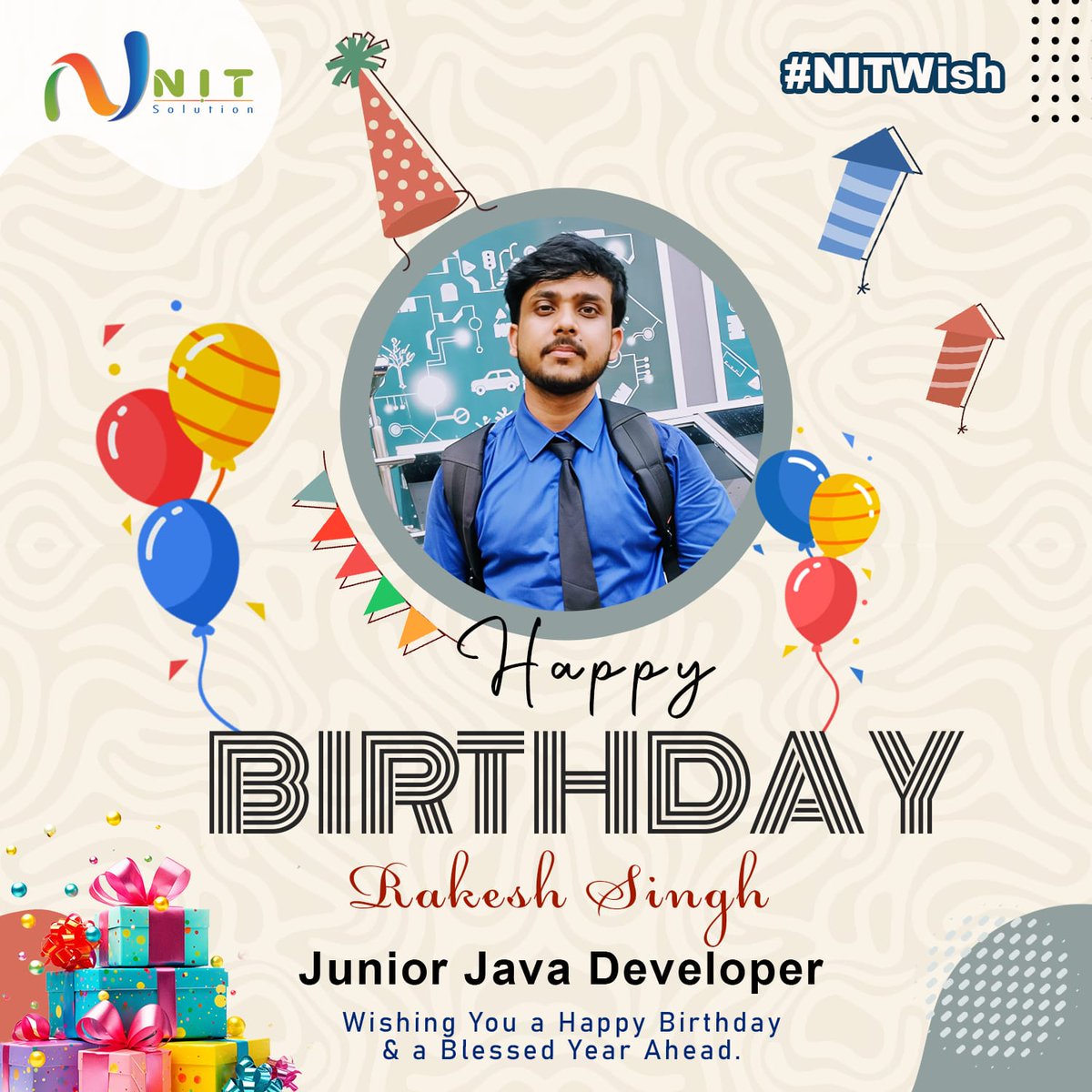 nit_solution's tweet image. 🎉 Happy Birthday, Rakesh! 🎉

Wishing you a fantastic day filled with joy, laughter, and celebration. May this year bring you even more success, happiness, and fulfillment — both personally and professionally.