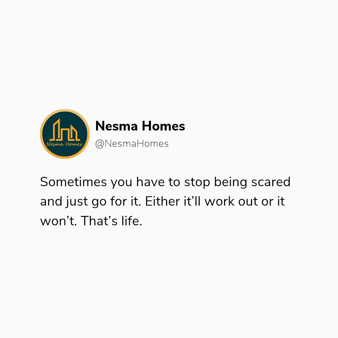 NesmaHomes's tweet photo. A little motivation to start of your week. https://t.co/BQ8eNoI8EH