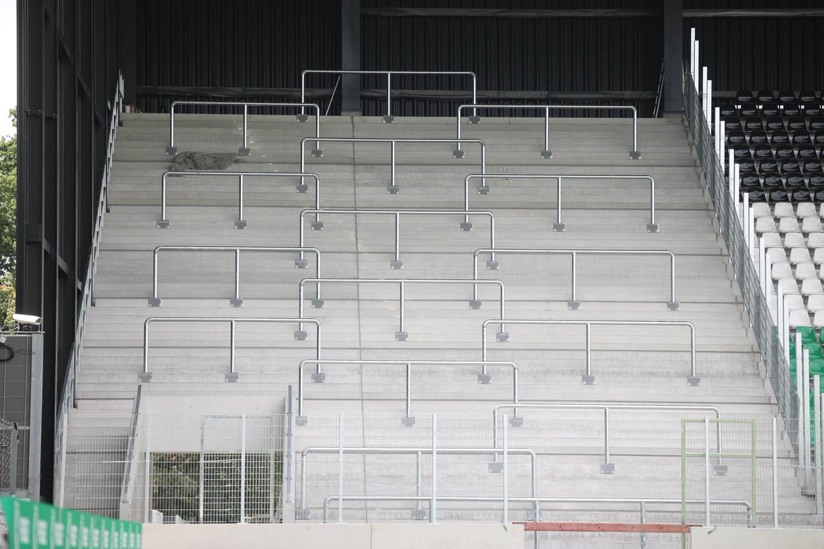 Der neue Gästeblock in Münster…