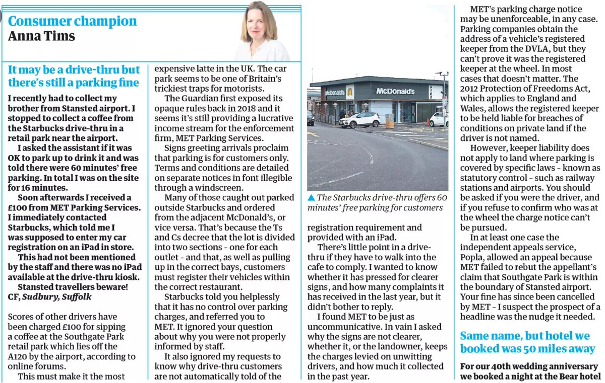 Scott Dixon (@scott_expert) on Twitter photo Hi <a href="/flupton/">Phil Upton</a> <a href="/BBCCWR/">BBC Coventry & Warwickshire</a> - airport Parking Charge Notices are unenforceable as there is no Keeper Liablity under Schedule 4 of the Protection of Freedoms Act 2012 - 'statutory land' is covered by byelaws. I'm happy to provide a template for your listener to cancel & come on again for Hi <a href="/flupton/">Phil Upton</a> <a href="/BBCCWR/">BBC Coventry & Warwickshire</a> - airport Parking Charge Notices are unenforceable as there is no Keeper Liablity under Schedule 4 of the Protection of Freedoms Act 2012 - 'statutory land' is covered by byelaws. I'm happy to provide a template for your listener to cancel & come on again for
