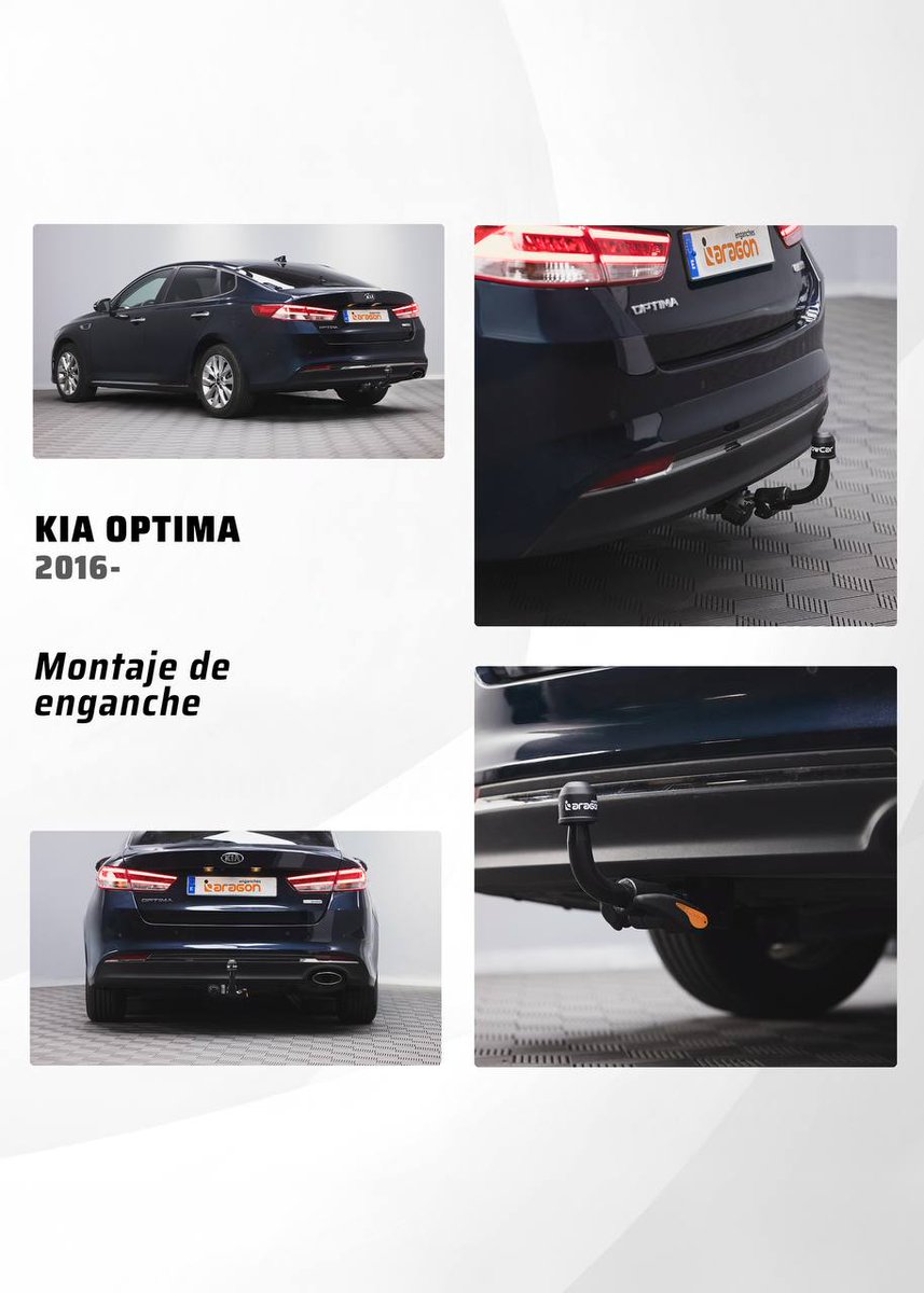 Jesús, comercial en una empresa familiar, ya recorre 🇪🇸 y 🇵🇹 más cómodo con su Kia Optima gracias al enganche con bola desmontable que le instalamos. Soporta 85 kg y remolca hasta 2000 kg: perfecto para su TowBox.   #enganchesaragon