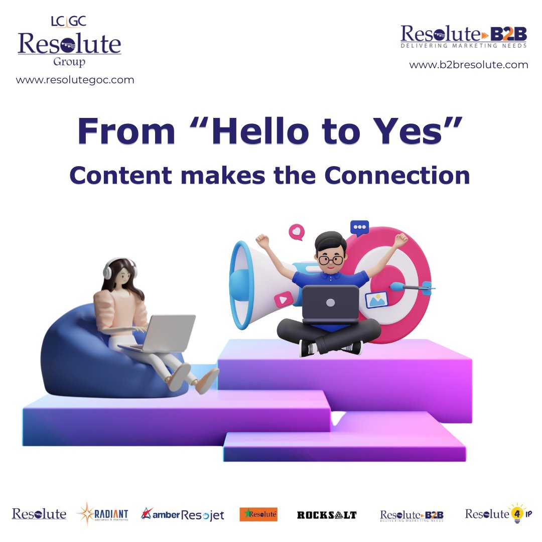 Your #content is more than #marketing - it's your brand's voice. From posters to case studies each piece builds #trust and guides #leads from “𝗛𝗲𝗹𝗹𝗼” to confident “𝗬𝗲𝘀.”
#ContentMarketing #BrandStrategy #ResoluteB2B #SEO #digitalmarketing  #LeadWithImpact #InnovateToGrow