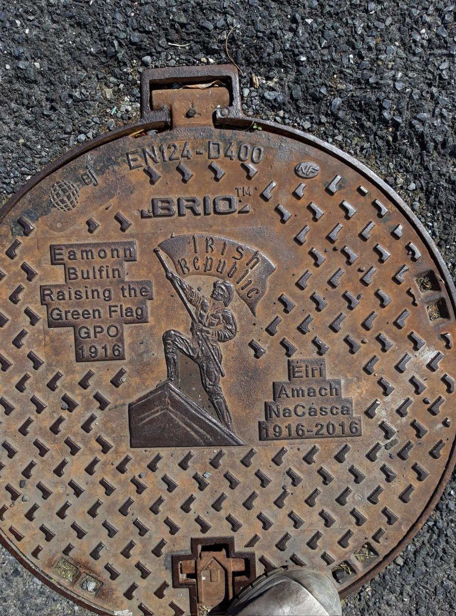 Neat drain access cover I spotted in Freshford, Kilkenny.