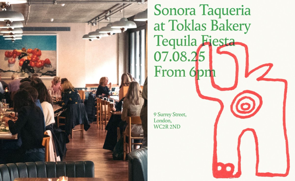 #food Toklas Bakery teams up with Sonora Taquería for one-night celebration of Sonoran cuisine in central London theupcoming.co.uk/2025/07/30/tok…