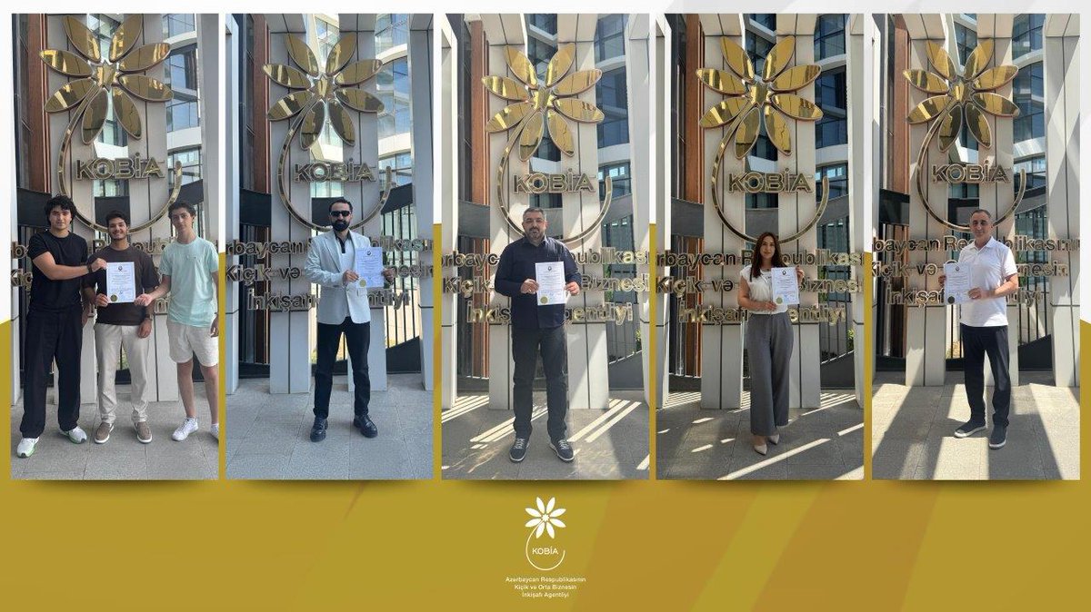 “Startap” şəhadətnaməsinin verilməsi üzrə Ekspertlər Şurasının növbəti iclasında #KOB subyektlərindən daxil olmuş 14 müraciətə baxılıb. 5 mikro və kiçik sahibkara KOBİA tərəfindən "Startap" şəhadətnaməsi verilib. 

Ətraflı - bit.ly/3UcWZhm 

#KOBİA #Startap