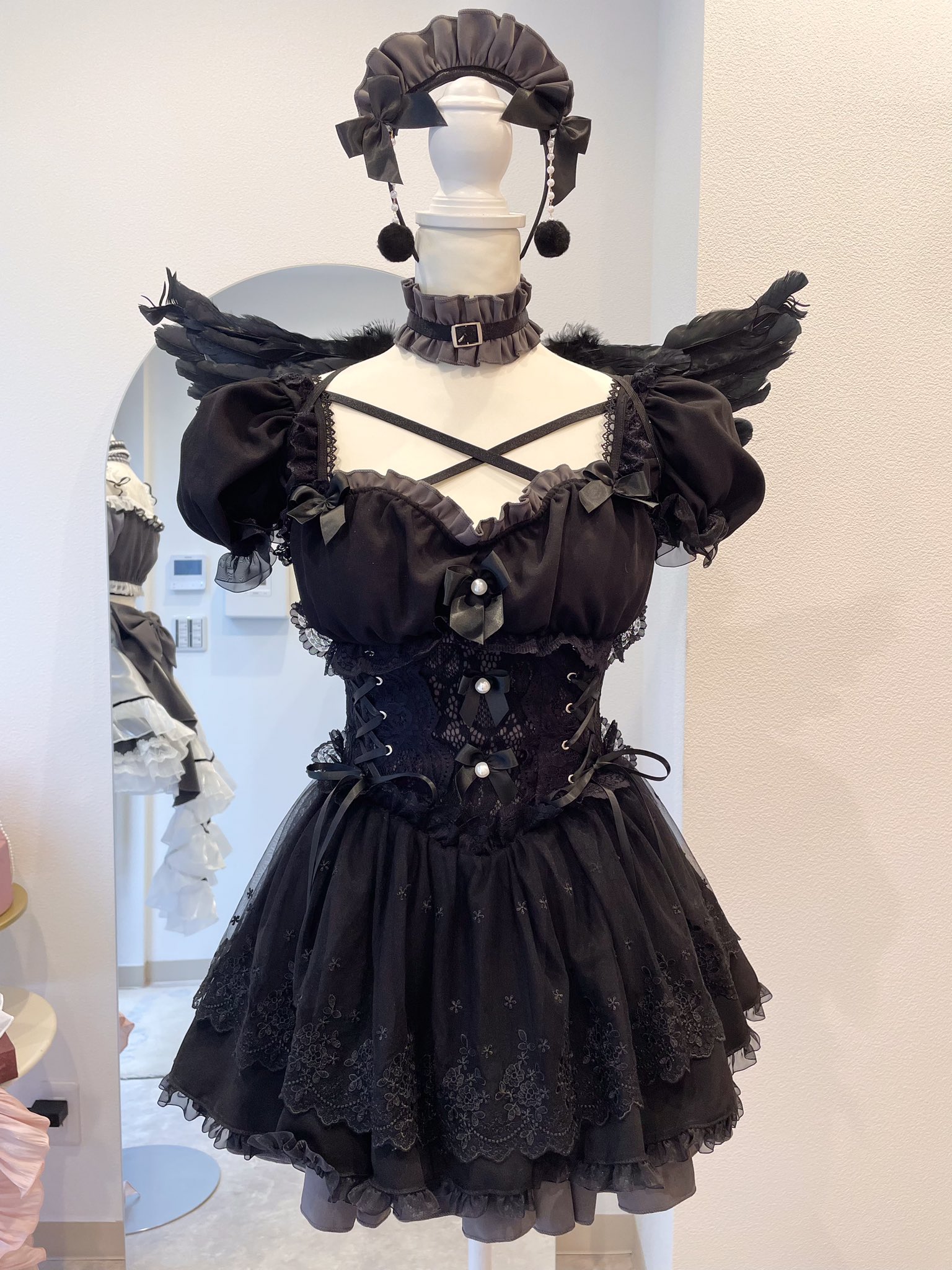 ♡ Malymoon ラブデコレイトミャオメイド ブラック ラブデコレイト